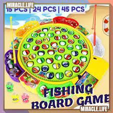 Fishing Fish Game For Kids Toy (24 fishes,4 players)
